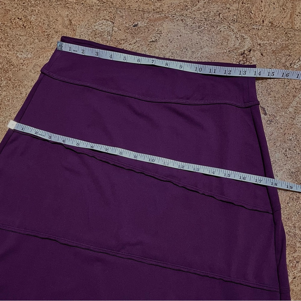 Athleta Crescendo Asymmetric Tiered Skirt In Plum Sz S - Picture 10 of 10